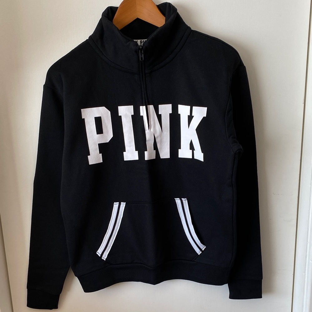 Victoria's Secret Black and White PINK Sweatshirt